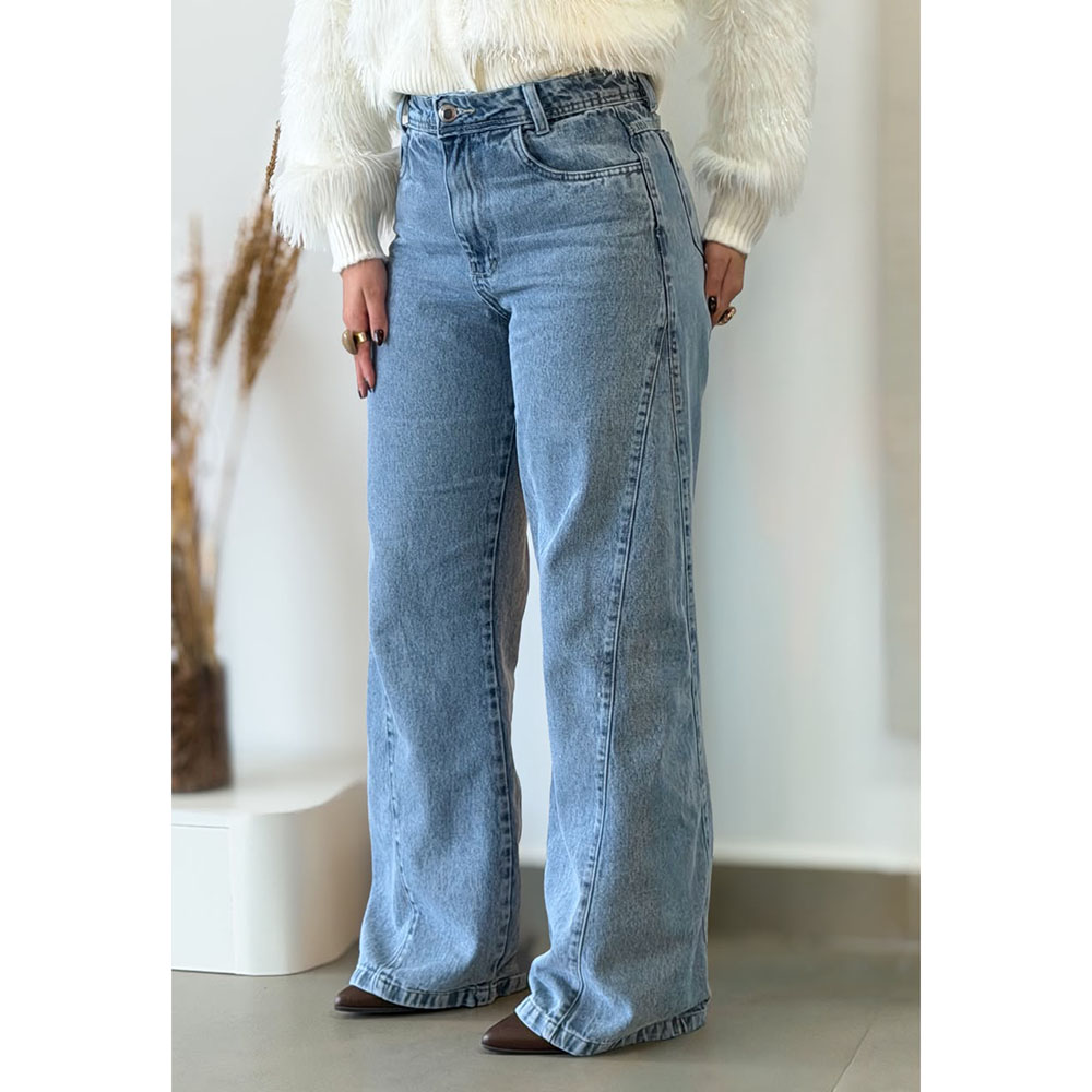 Calça Jeans Wide Leg