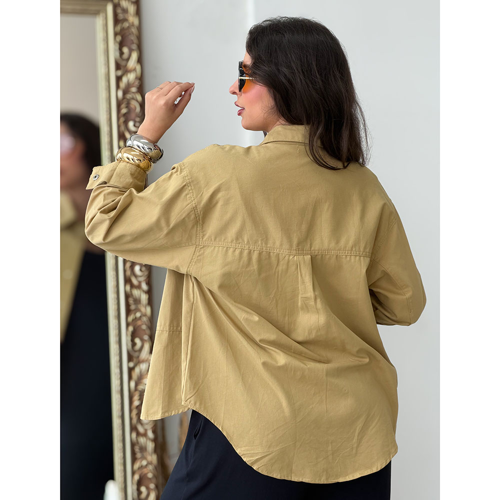 Camisa Sarjada Mostarda