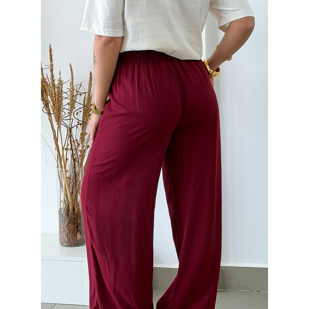 Calça Pantalona Marsala