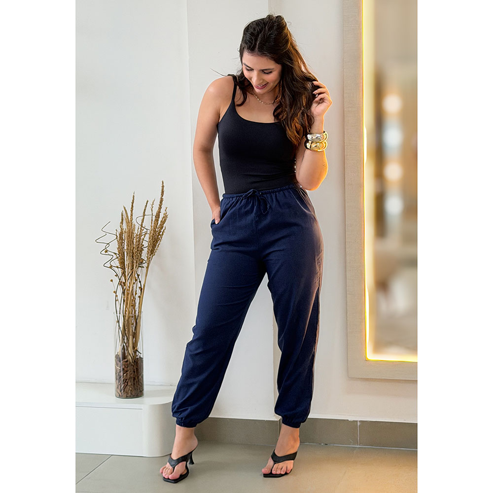 Calça Jogger Azul Marinho