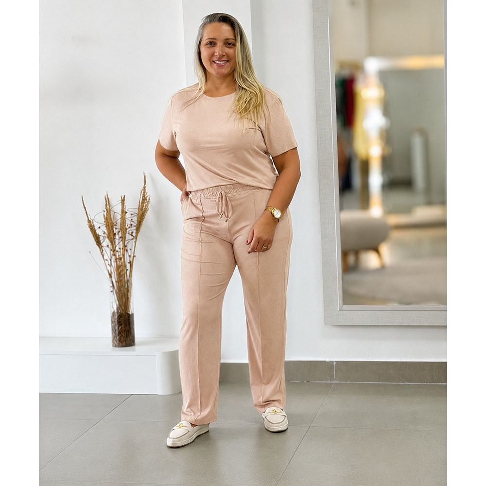 Conjunto Suede Nude