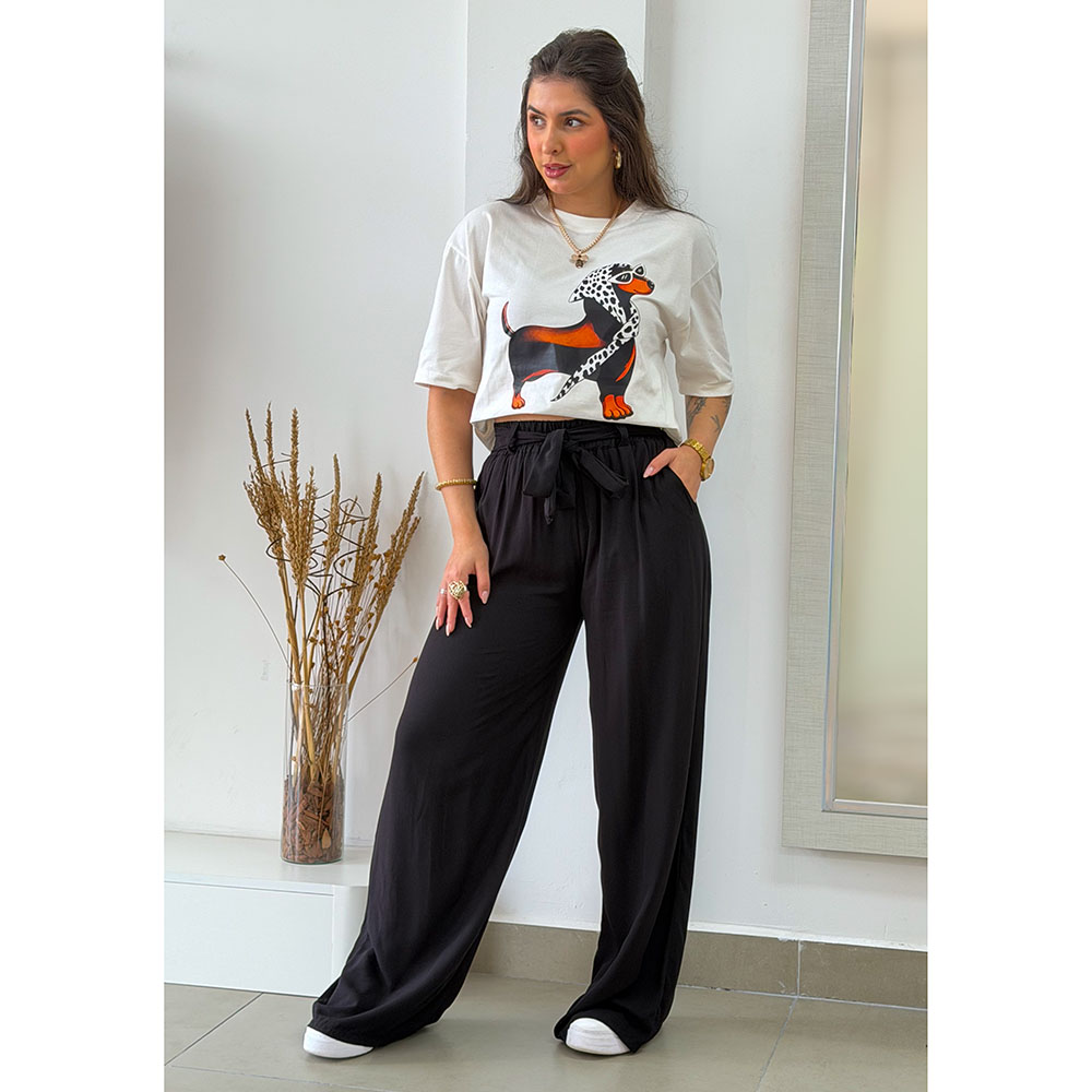 Calça Pantalona Preto