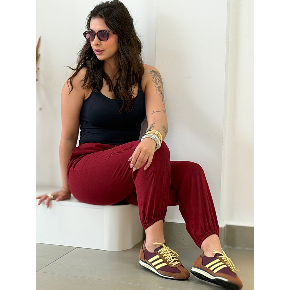Calça Jogger Marsala