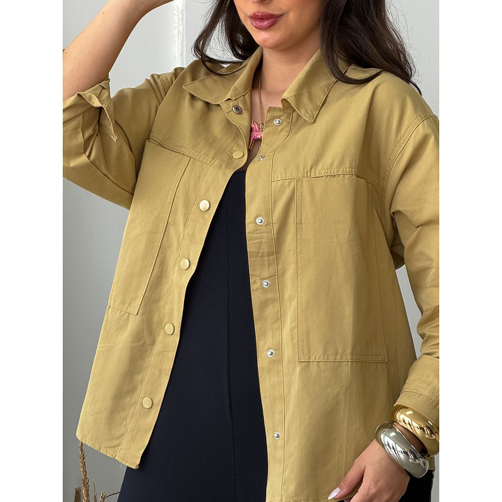 Camisa Sarjada Mostarda