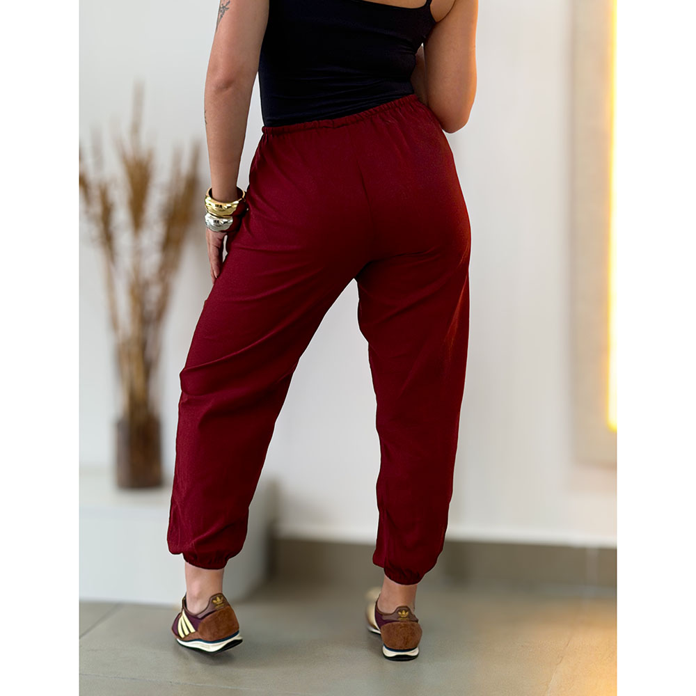 Calça Jogger Marsala