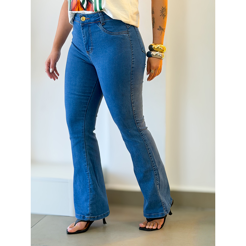 Calça Jeans Flare Petit