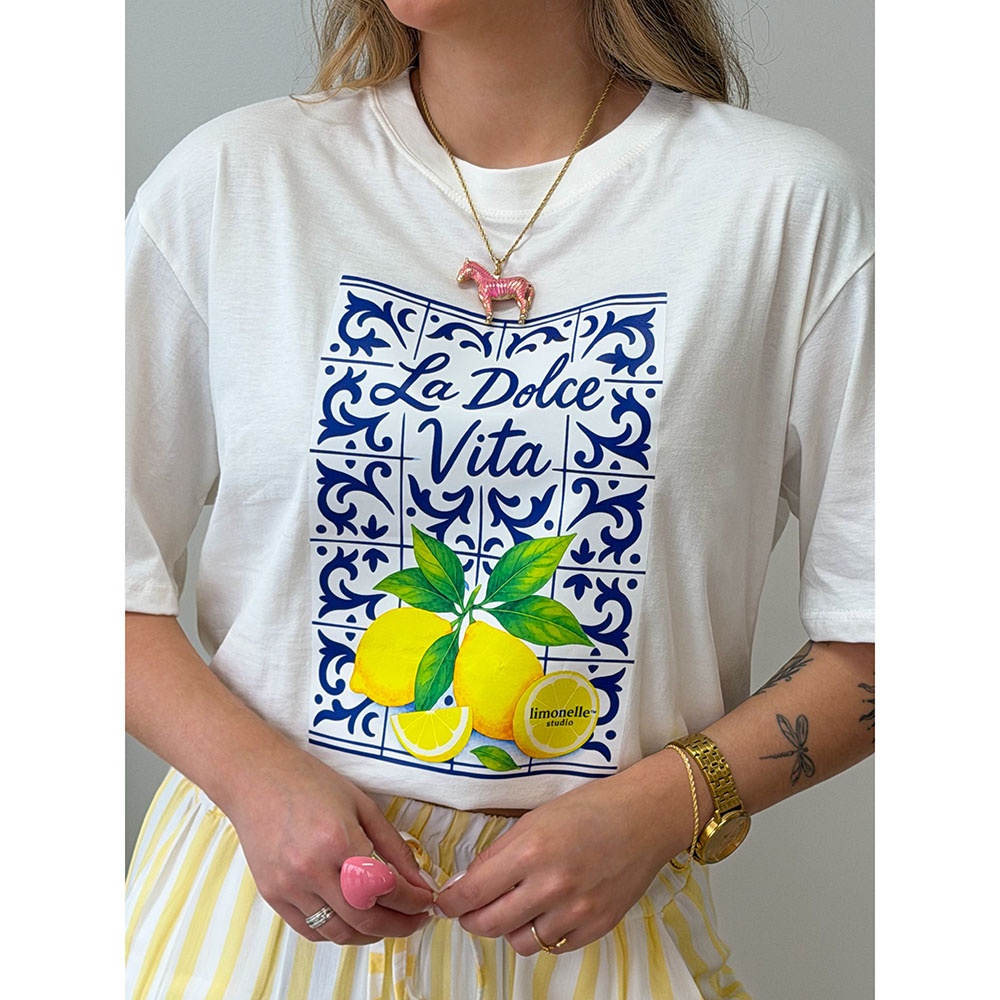 Camiseta Estampa La Dolce Limon