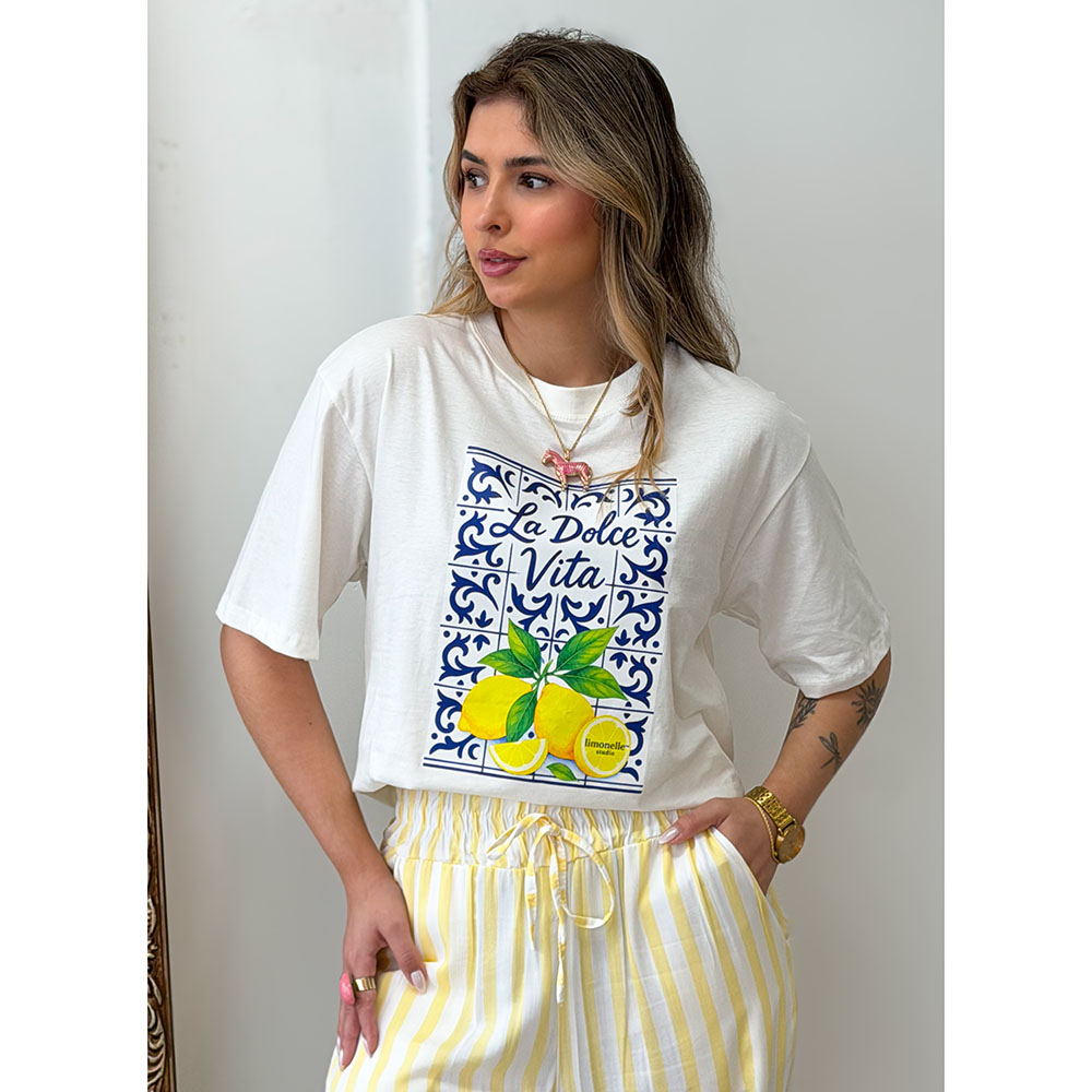 Camiseta Estampa La Dolce Limon