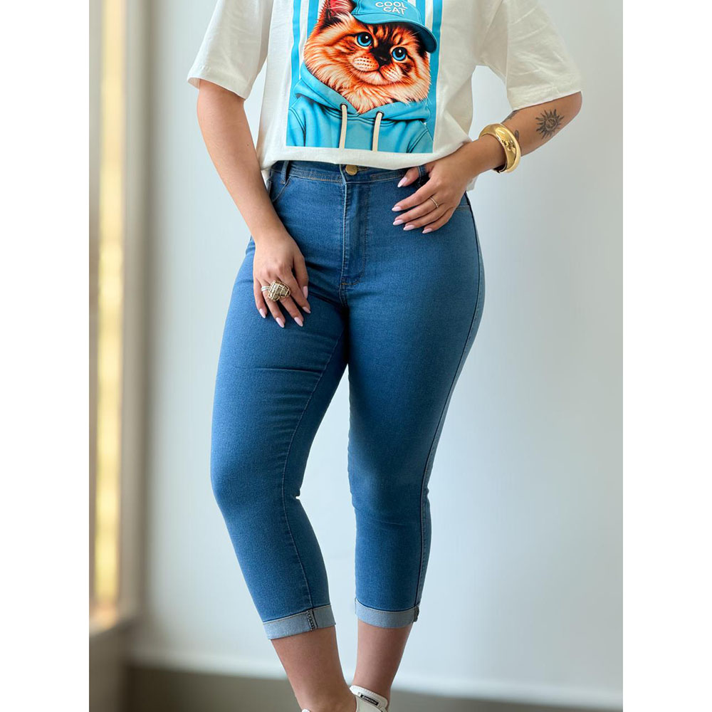 Calça Jeans Capri Tradicional