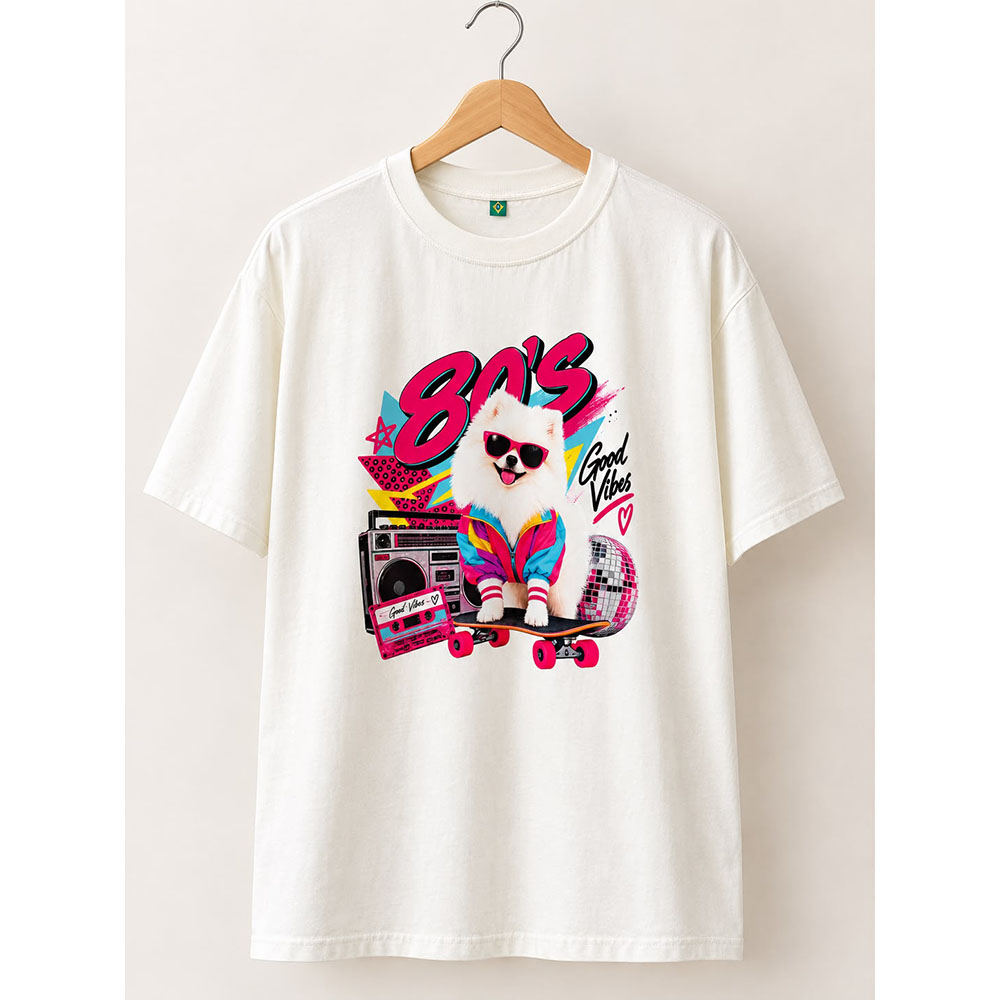Camiseta Estampa Anos 80