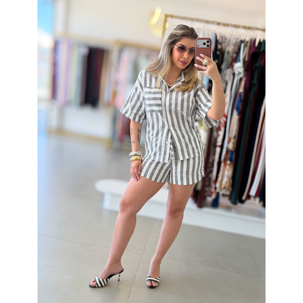 Conjunto Listra Grafite