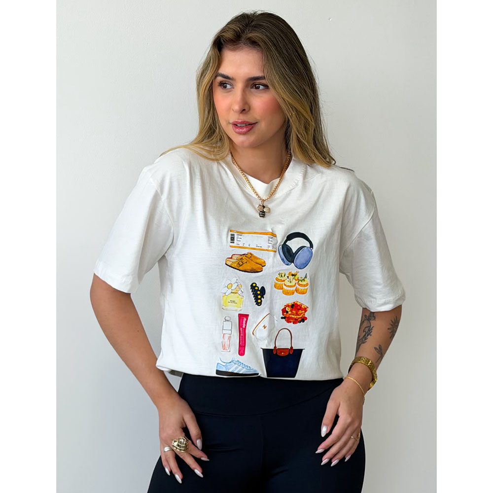 Camiseta Estampa Girls