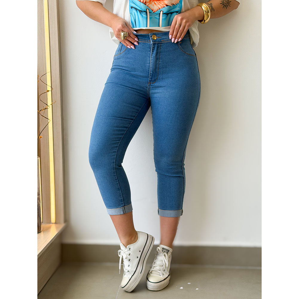 Calça Jeans Capri Tradicional