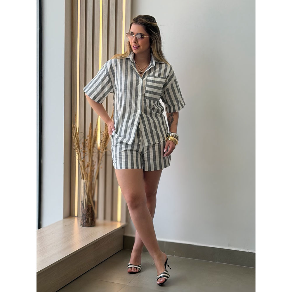 Conjunto Listra Grafite