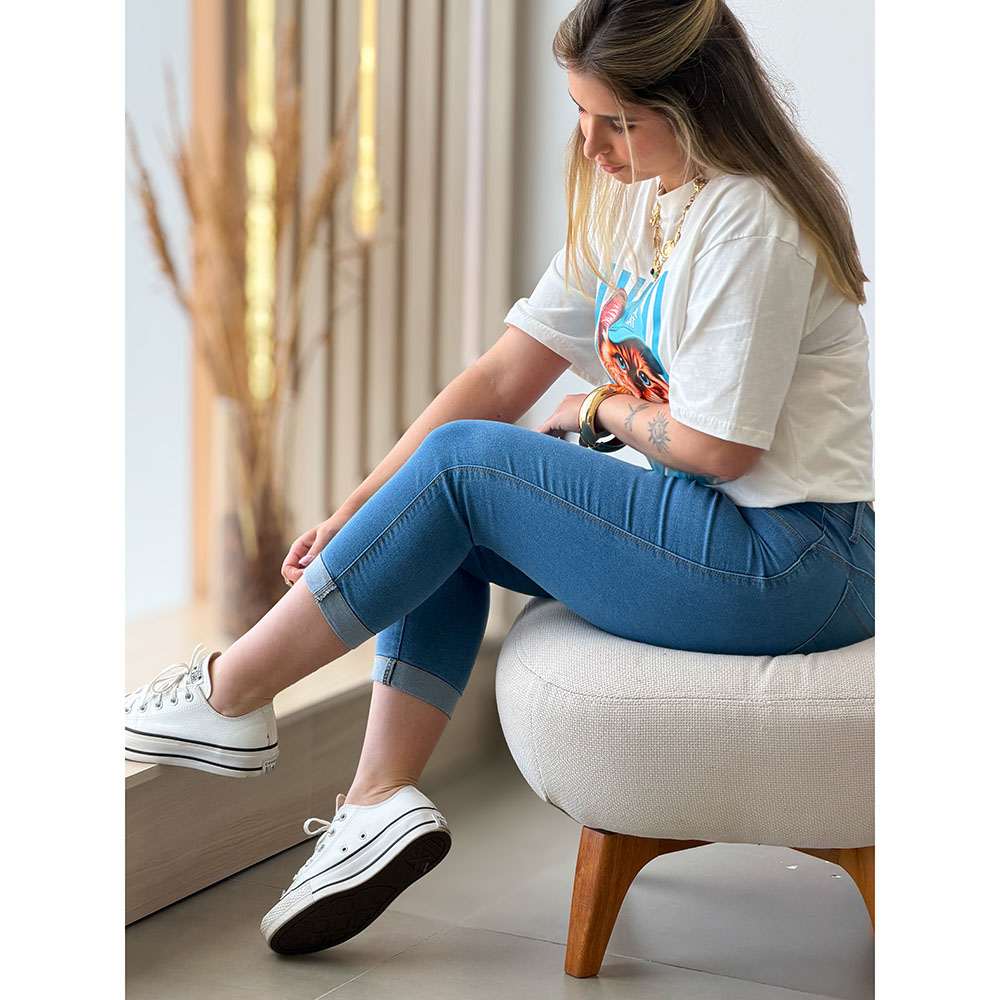 Calça Jeans Capri Tradicional