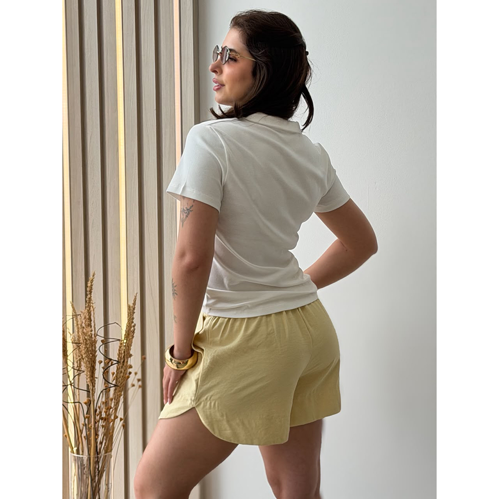 Short Social Marrant Amarelo