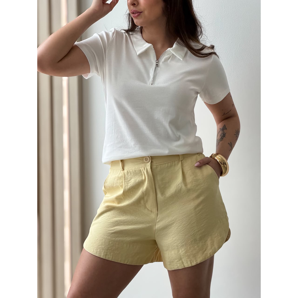 Short Social Marrant Amarelo