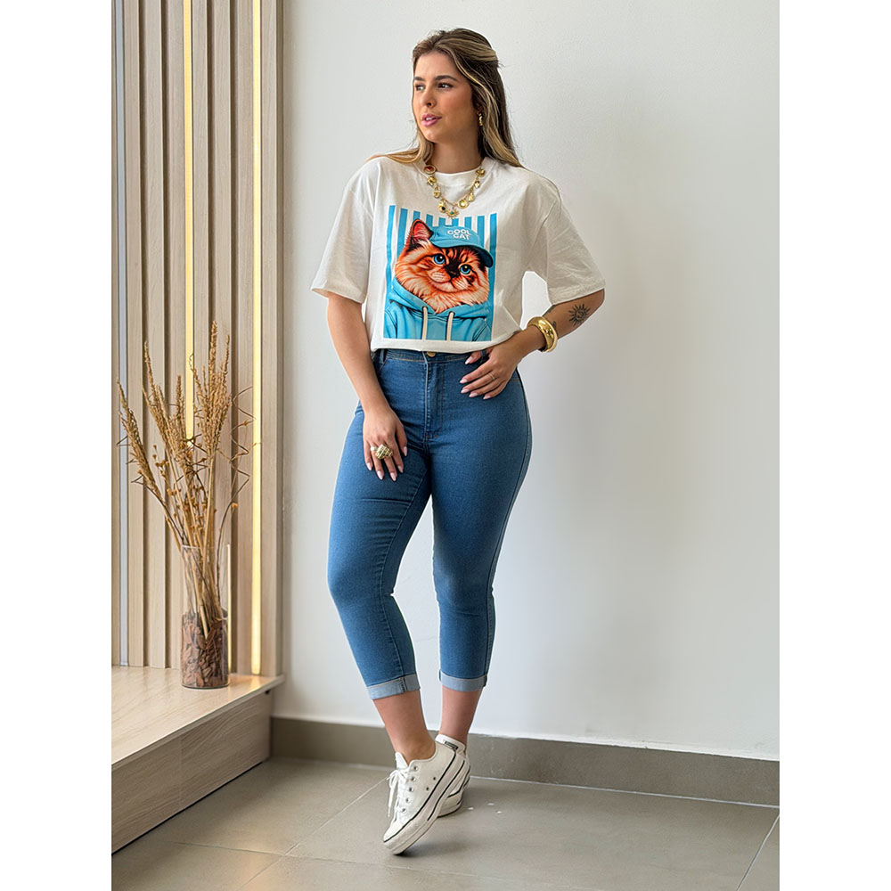Calça Jeans Capri Tradicional