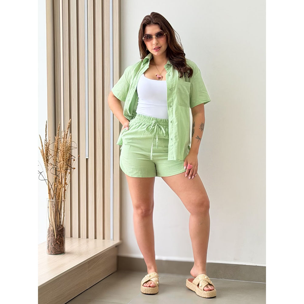 Conjunto Short E Camisa Verde
