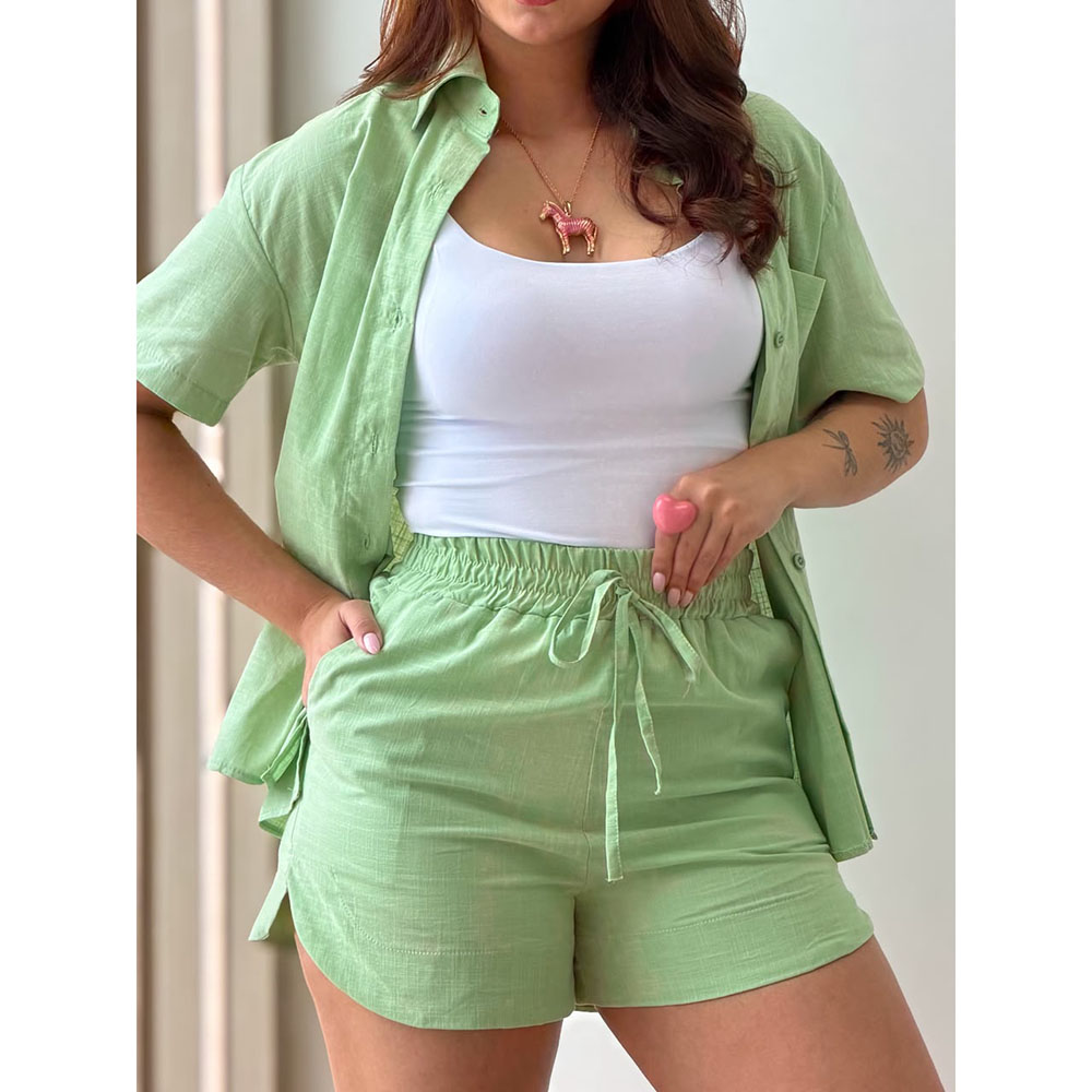 Conjunto Short E Camisa Verde